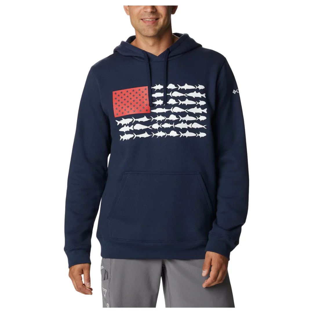 Columbia Men's PFG Fish Flag II Hoodie
