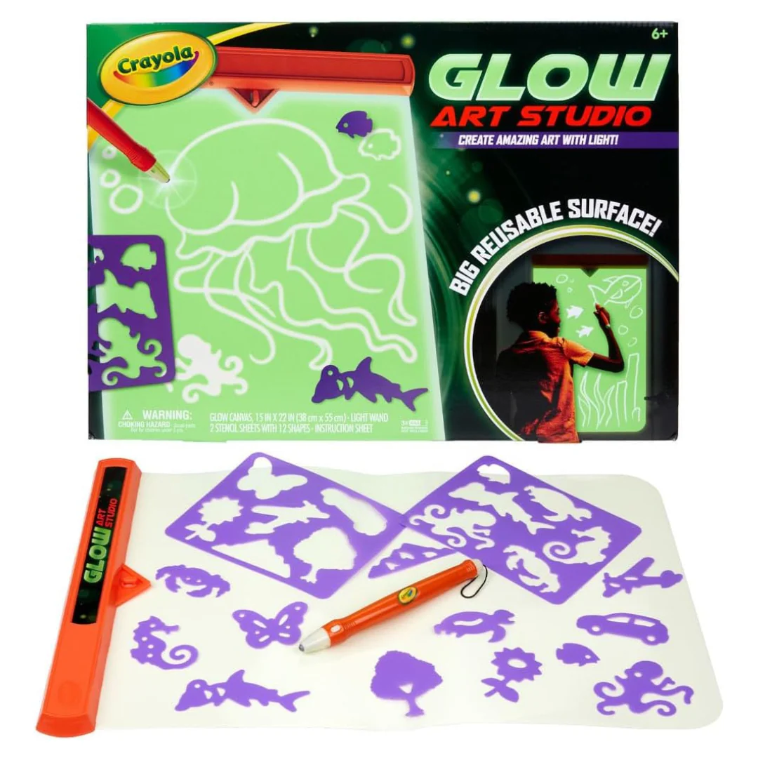 Crayola Glow Art Studio Glow In The Dark Art Toy