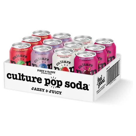 Culture Pop Jazzy & Juicy Probiotic Soda Variety Pack