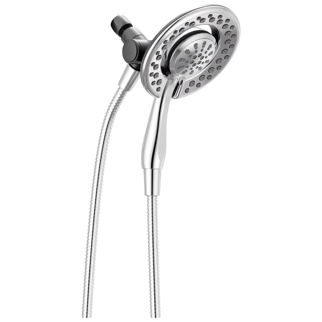 Delta Faucet 2-in-1 Dual Hand Held Shower Head With Hose