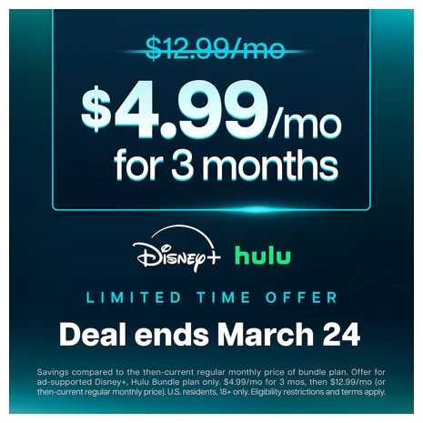 Disney+ & Hulu Bundle