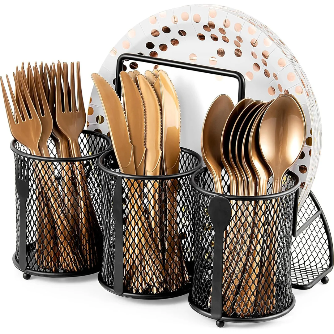 Dticon Utensil Organizer Silverware Caddy For Party