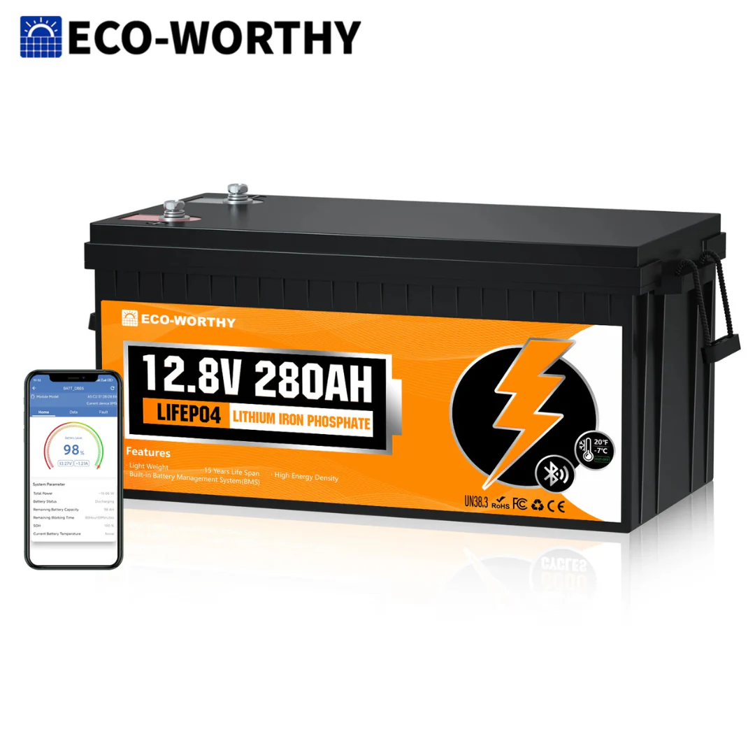 Eco-Worthy 12-Volt 280AH LiFePo4 Lithium Battery