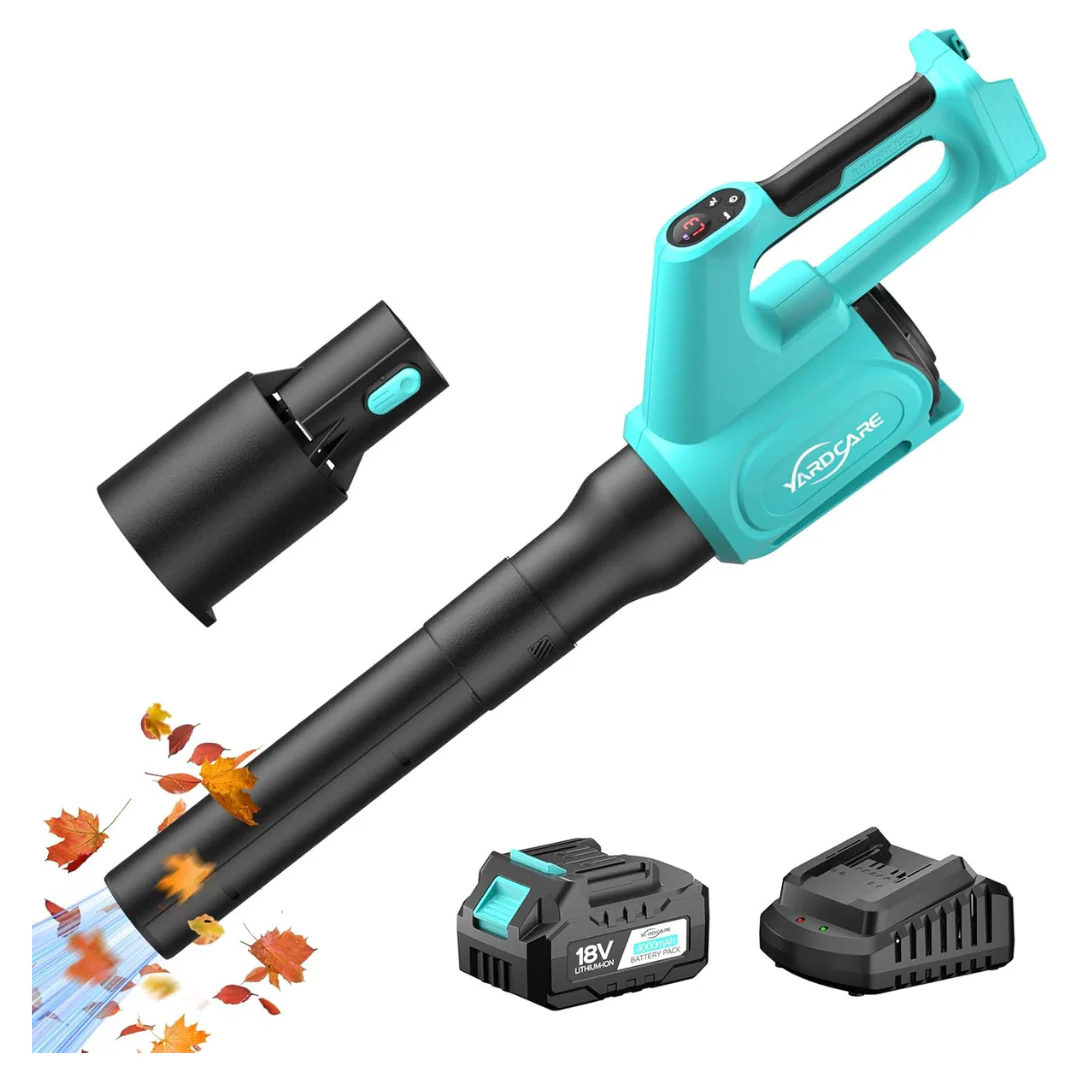 Electric Cordless Leaf Blower W/ 4.0Ah Battery & Fast Charger