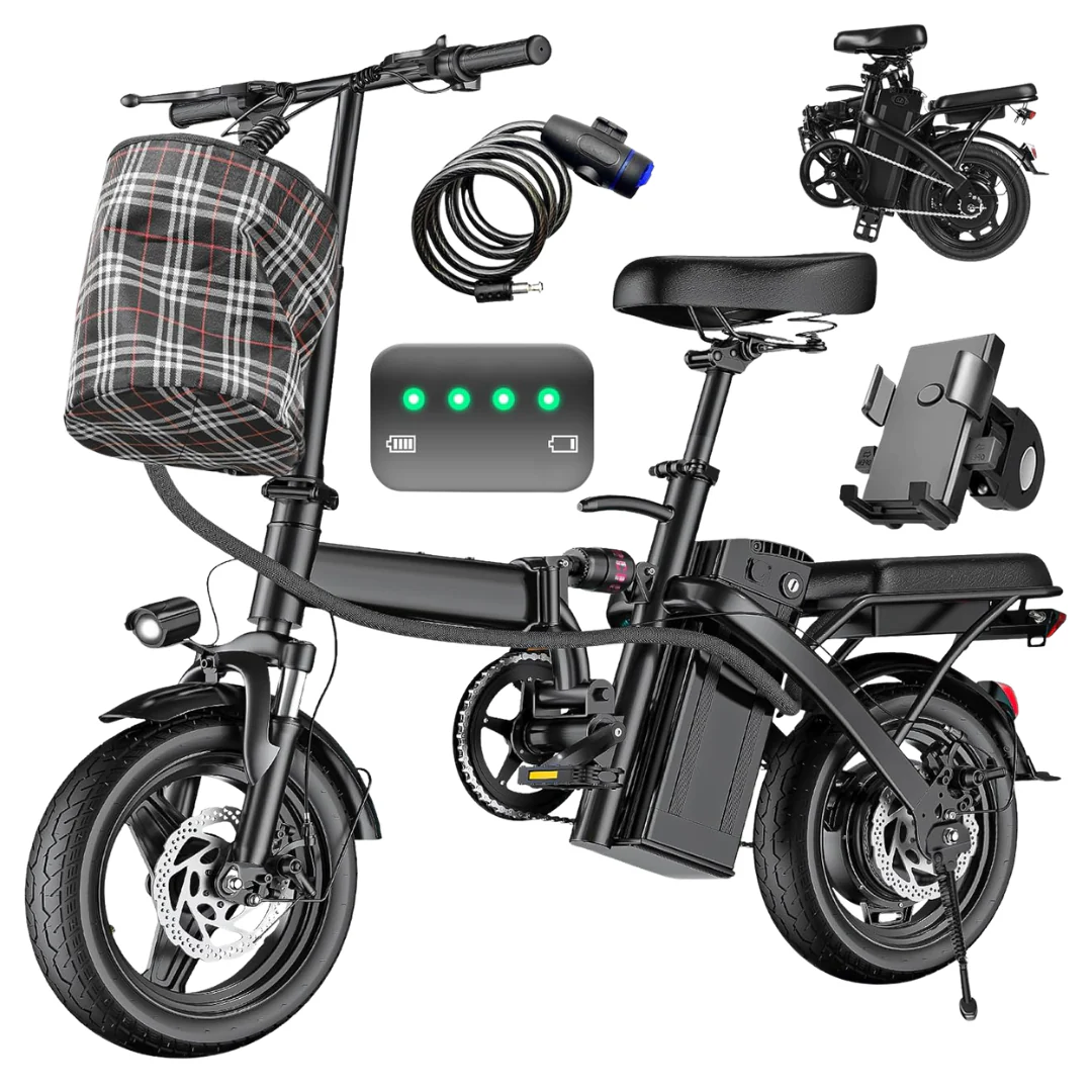 Electric Folding Commuter City Bike With 48V 10Ah Battery