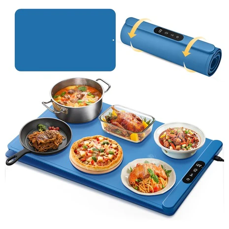 Electric Food Warming Mat with 6-Hour Auto Shut Off