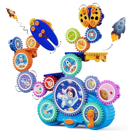Electric & Manual Gear Building Toy Set