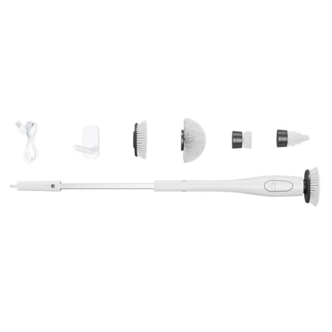 Electric Spin Scrubber Cordless 360 Power Bathroom Cleaner Brushes