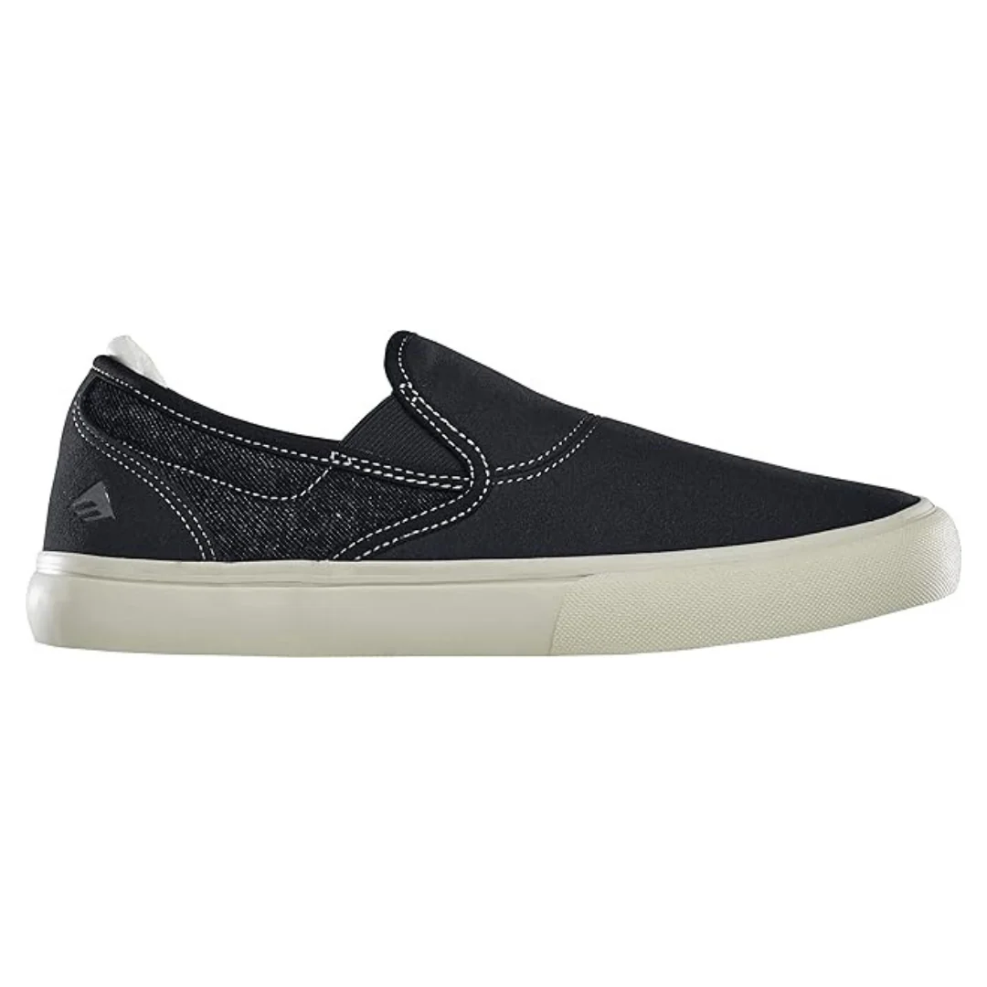Emerica Mens Wino G6 Slip-On Black/Tan Shoes