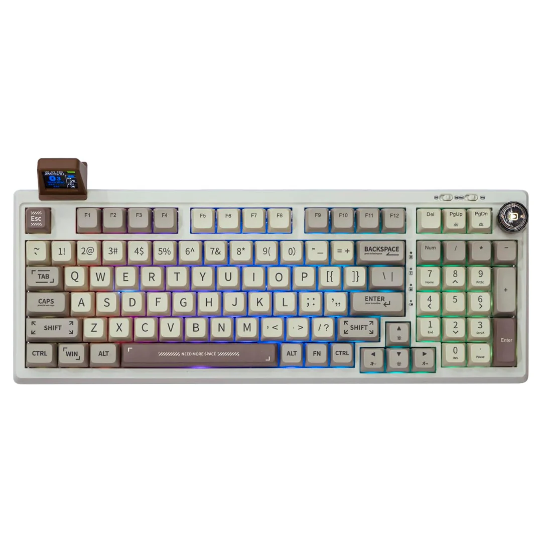 Epomaker 97-Keys Gasket BT5.0/2.4G/USB-C Mechanical Gaming Keyboard