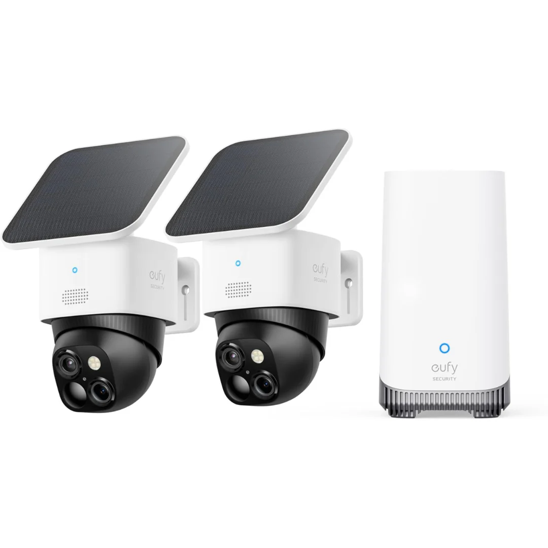 eufy Security SoloCam S340 2-Cam Kit w/ HomeBase S380