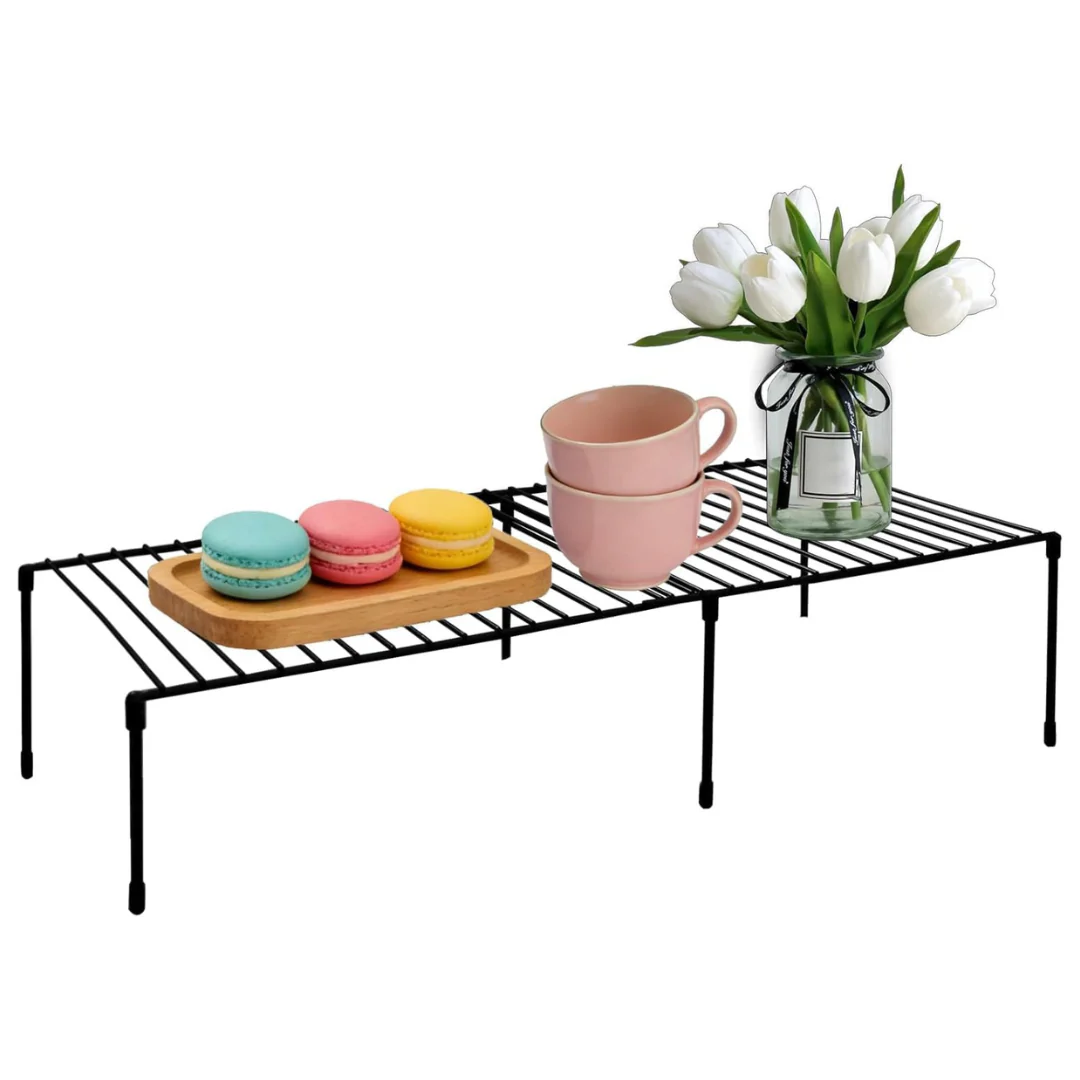 Expandable Freezer Organizer Shelf with Anti-Slip Feet