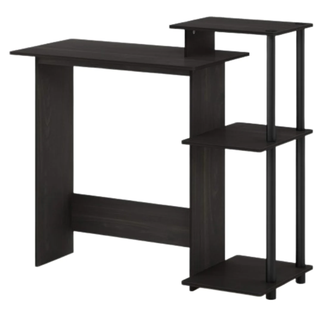 Furinno Efficient Home Computer Desk With Square Shelves