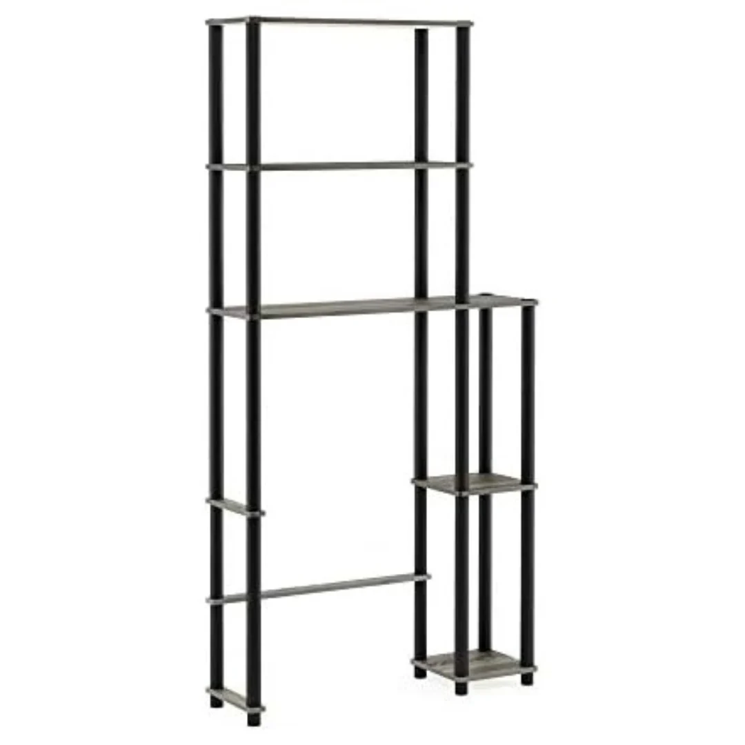 Furinno Turn-N-Tube Over-the-Toilet Storage Rack With 5 Shelves