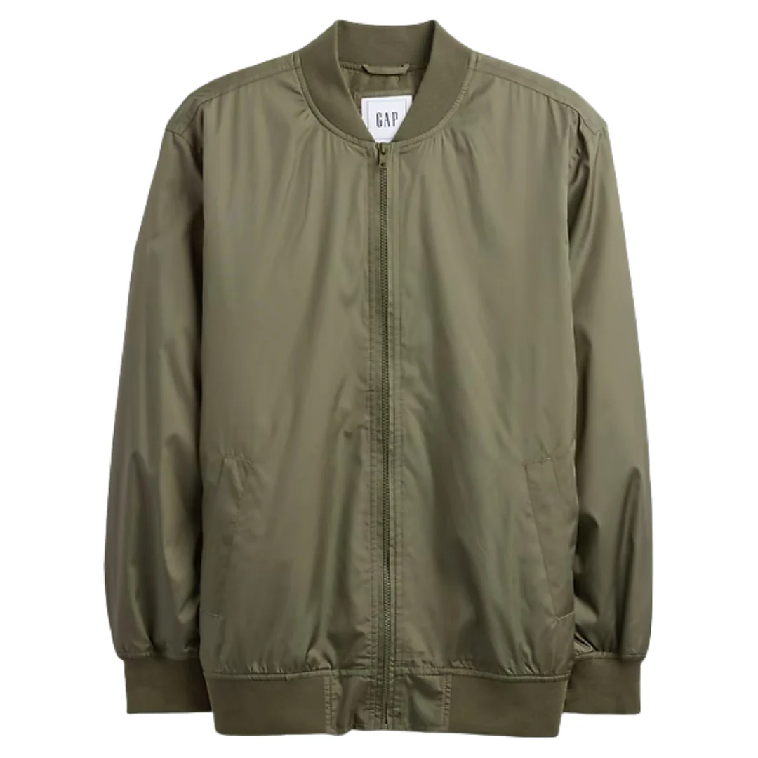 GAP 100% Recycled Relaxed Ripstop Bomber Jacket
