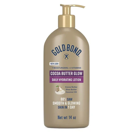 Gold Bond Cocoa Butter Glow Hydrating Lotion (14oz)