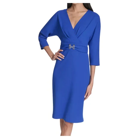 Halston Women's V-Neck Mini Dress
