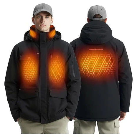 Heated Jacket with Rechargeable Battery