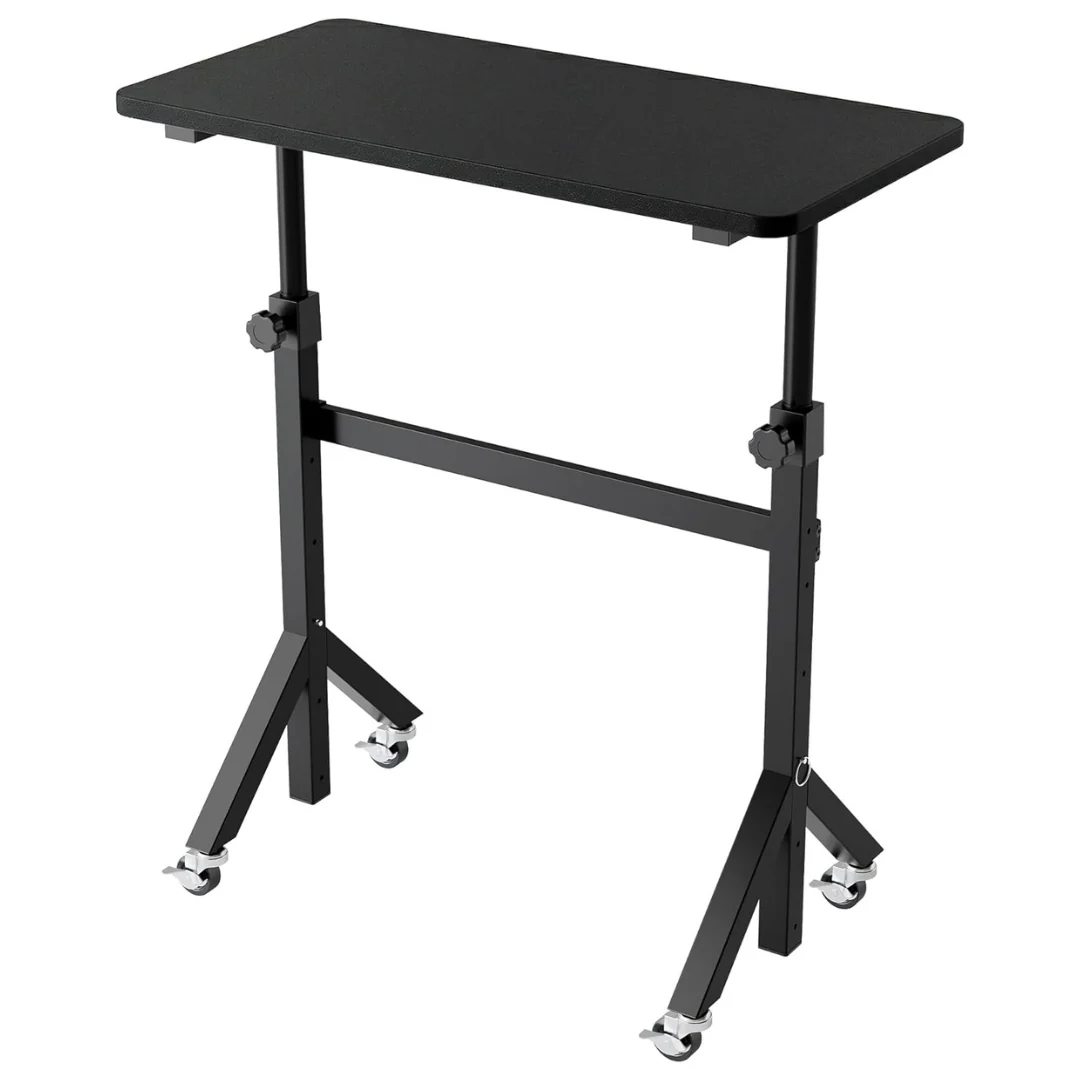 Heigh Adjustable Portable Rolling Small Standing Desk