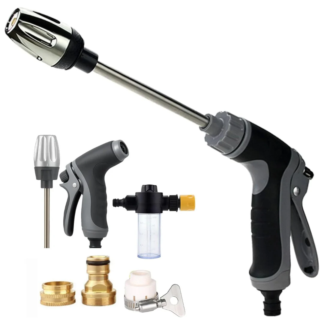High Pressure Hose Nozzle With Three Connector Sprayer