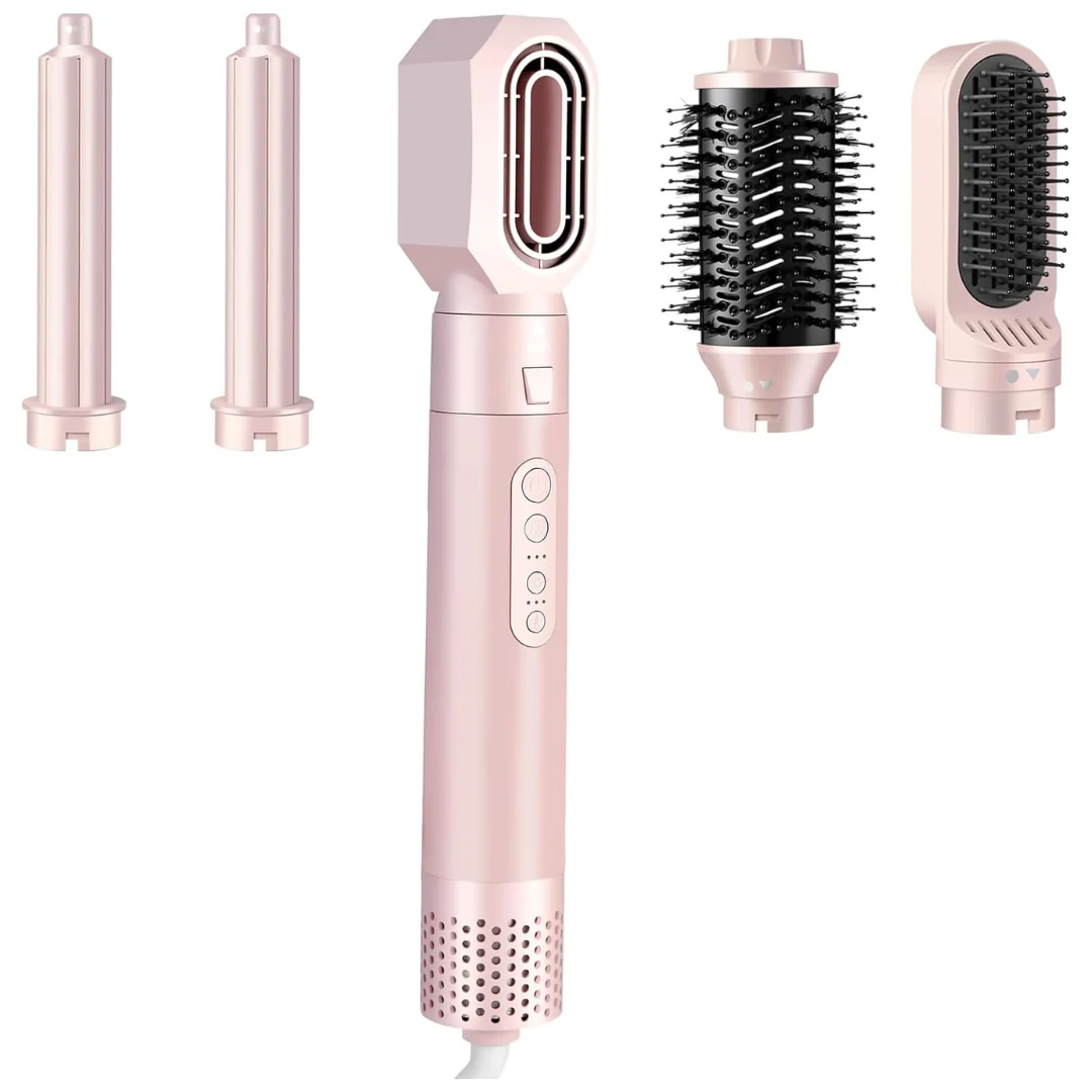 High-Speed 5 in 1 Hair Styler With Auto Curling Iron