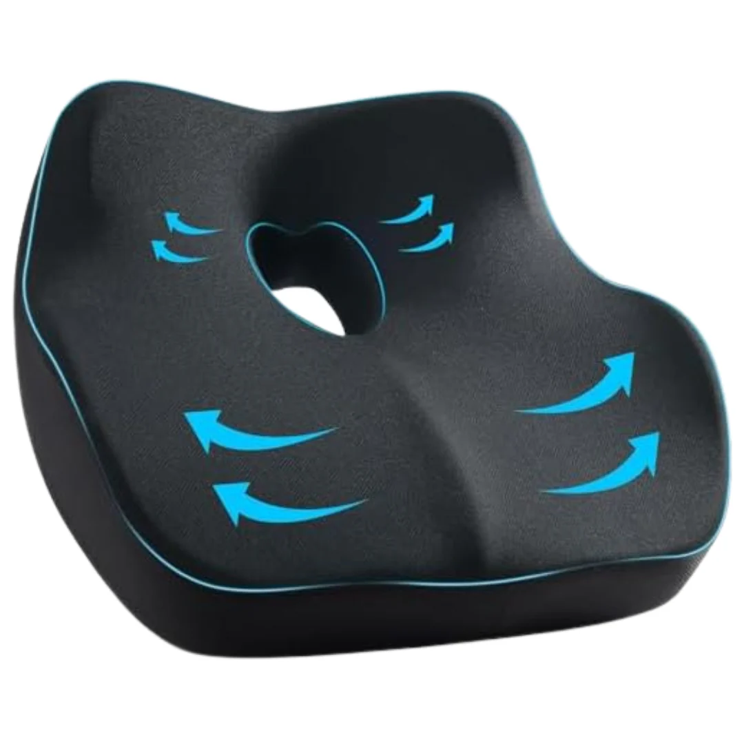 Hip Tailbone Pain Relief Memory Foam Desk Chair Cushion