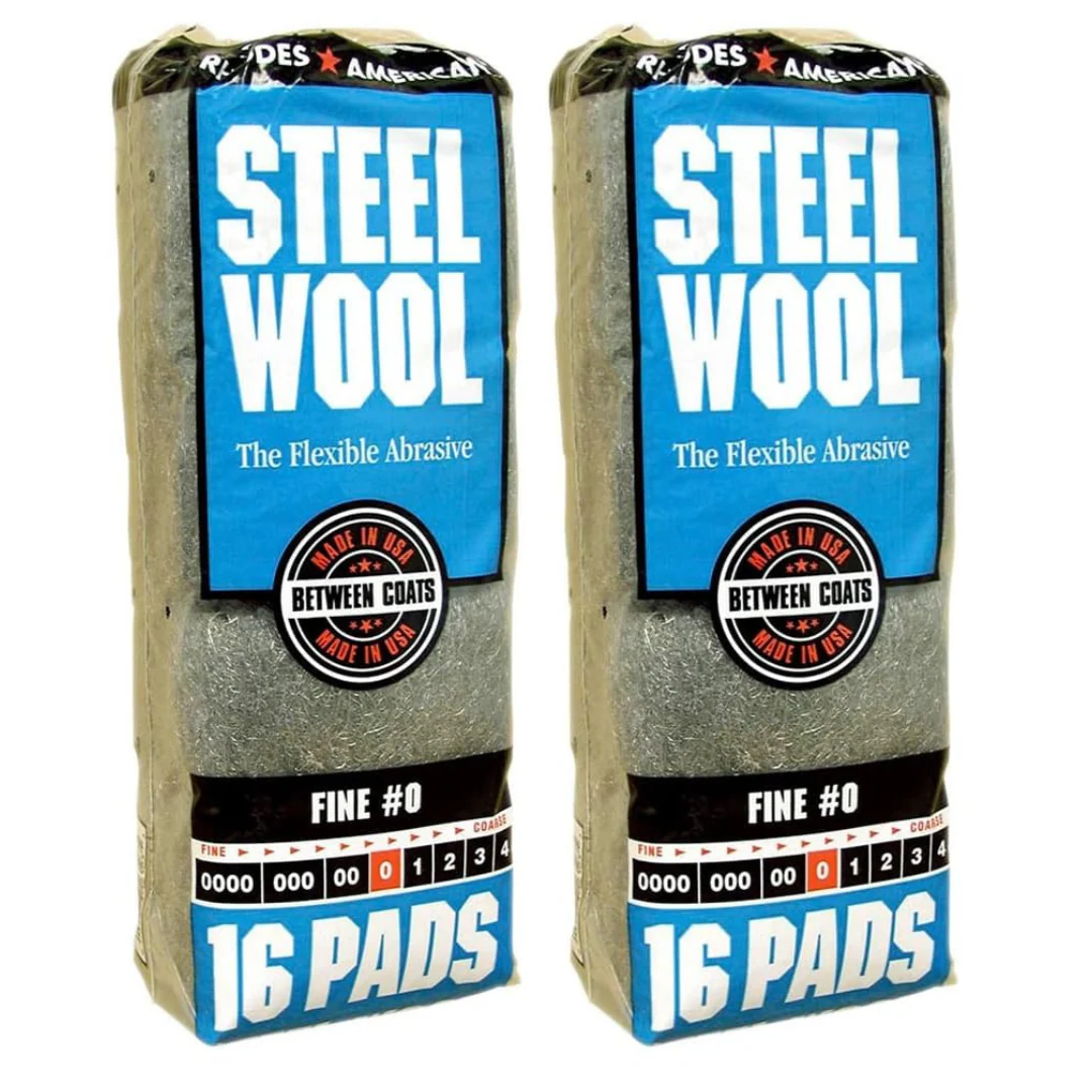 Homax 16 Pad Fine Grade #0, Rhodes American Steel Wool