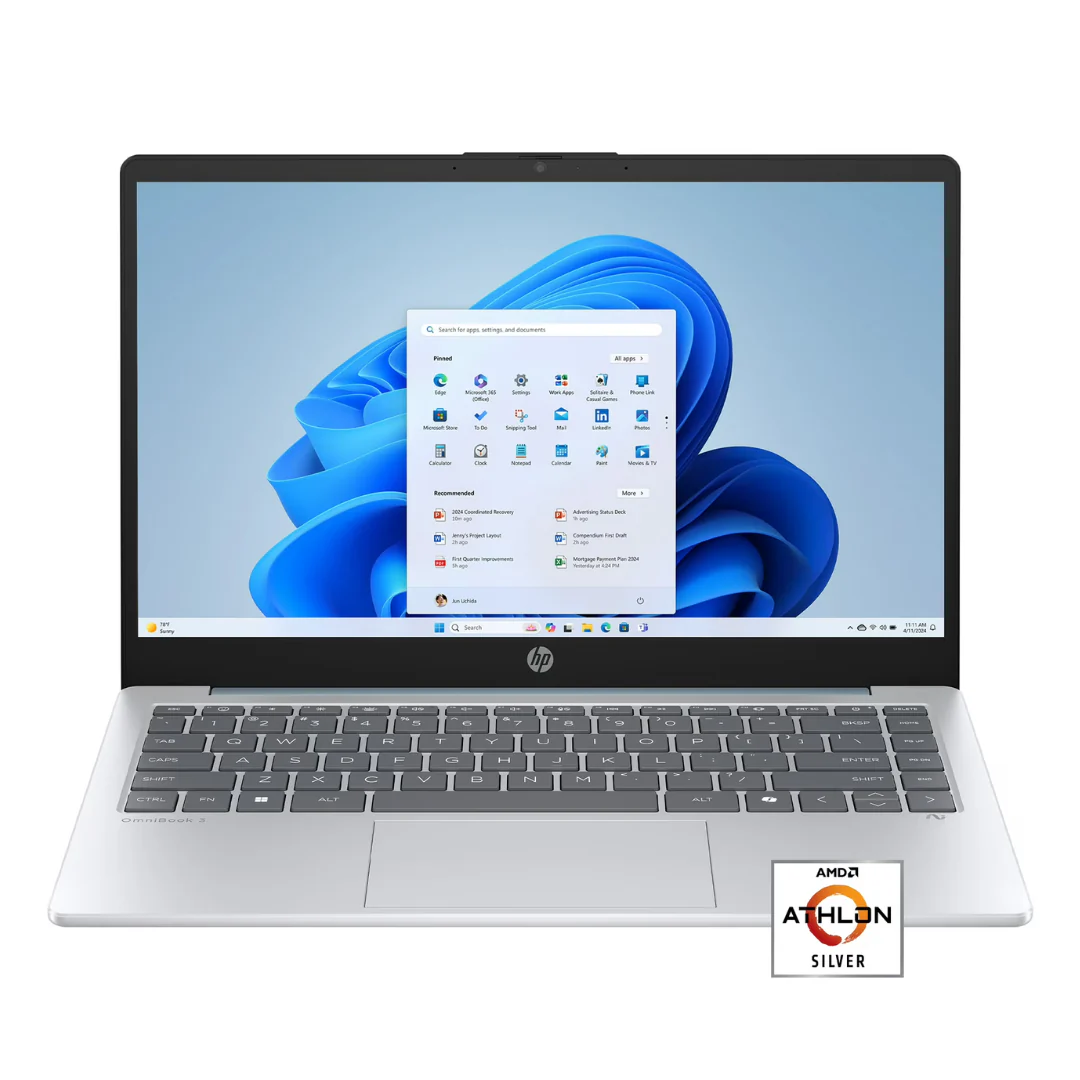 HP 14-Em0002wm 14" HD Laptop (Athlon 7120 / 4GB RAM / 128GB SSD)
