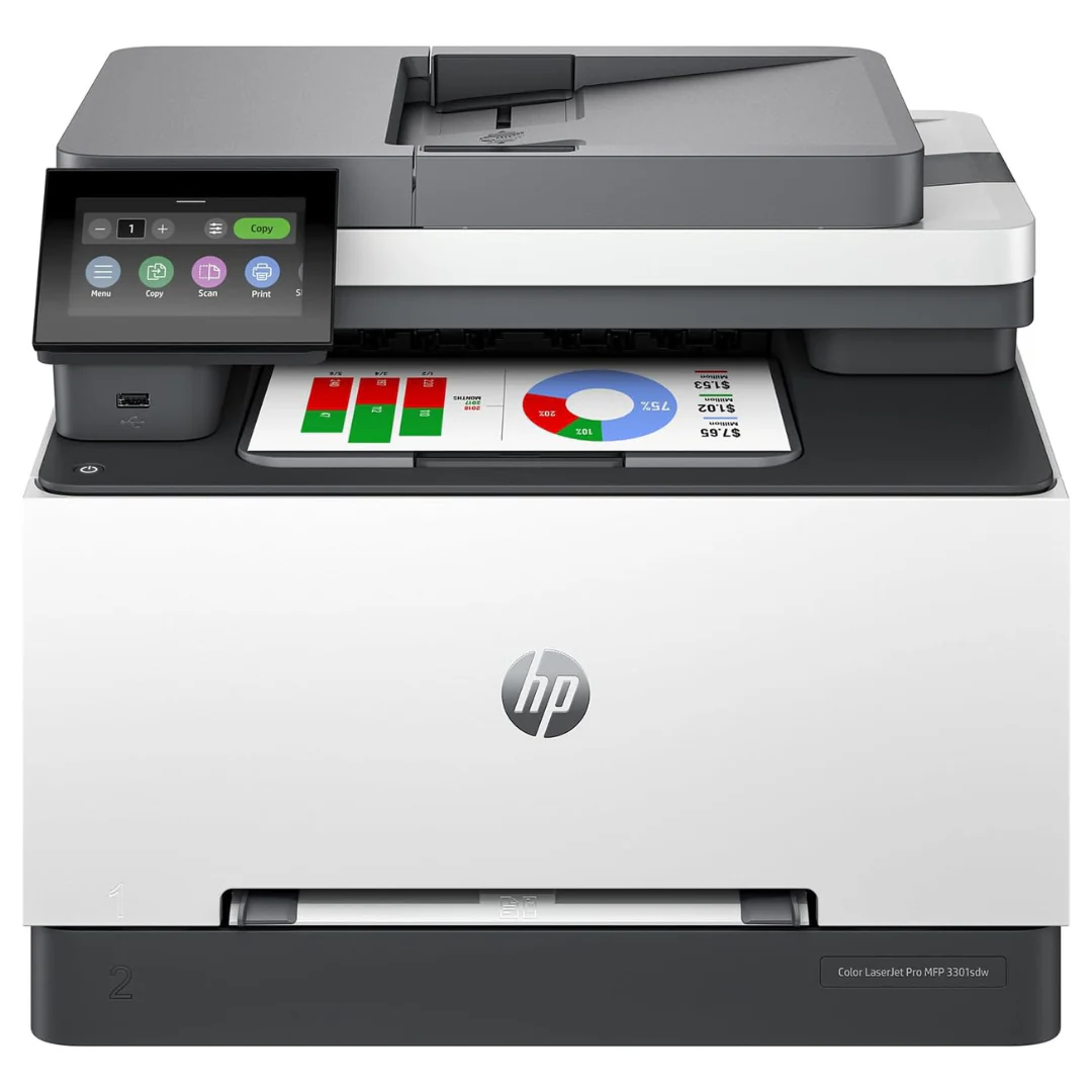 HP Laserjet Pro 3301sdw Wireless Color Laser 3-in-1 Printer With Duplex