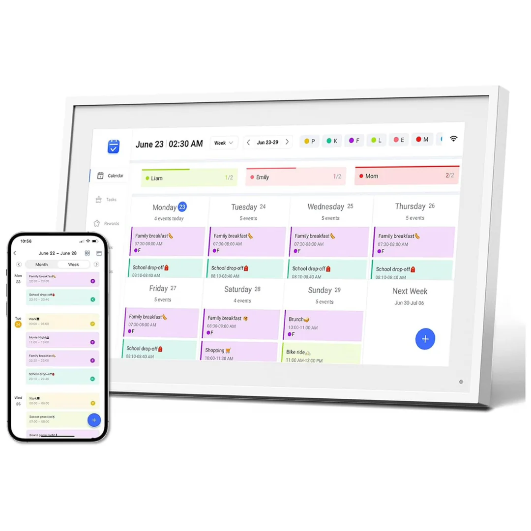 iYooker 10.1" Smart Digital Calendar Planner & Chore Chart