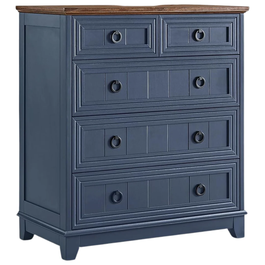 Joaxswe 33.2" Farmhouse 5 Drawer Dresser