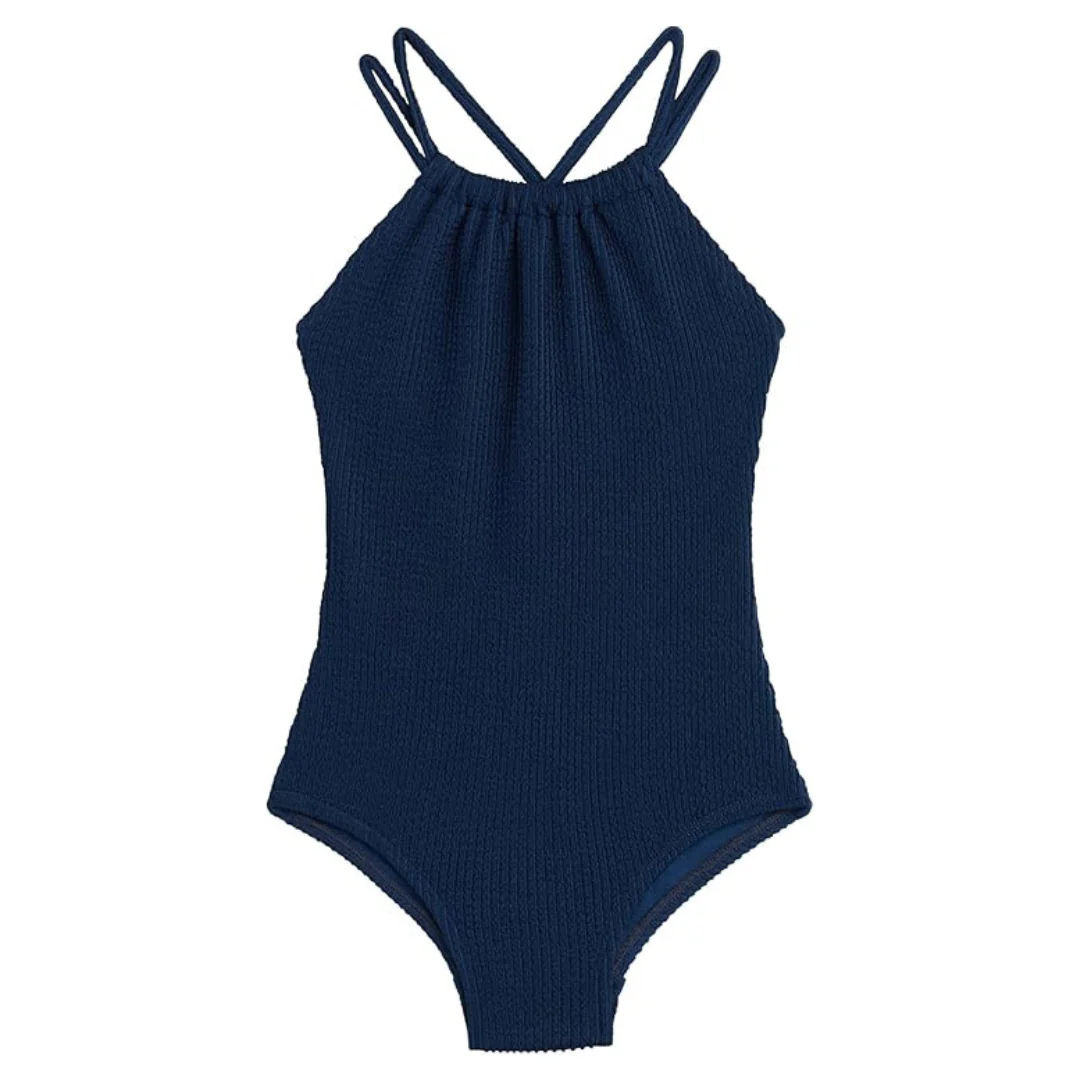 Kanu Surf Girls Jasmine Beach Sport Halter One Piece Swimsuit