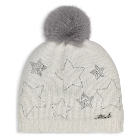 Karl Lagerfeld Paris Women's Studded Star Detail Beanie