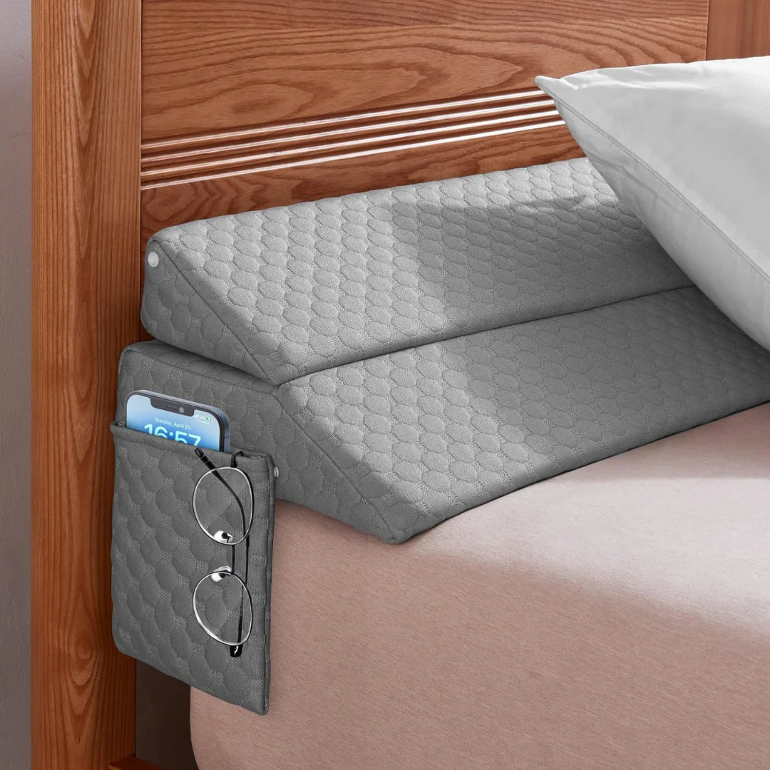 King Size Gap Filler Mattress Headboard Wedge Pillow