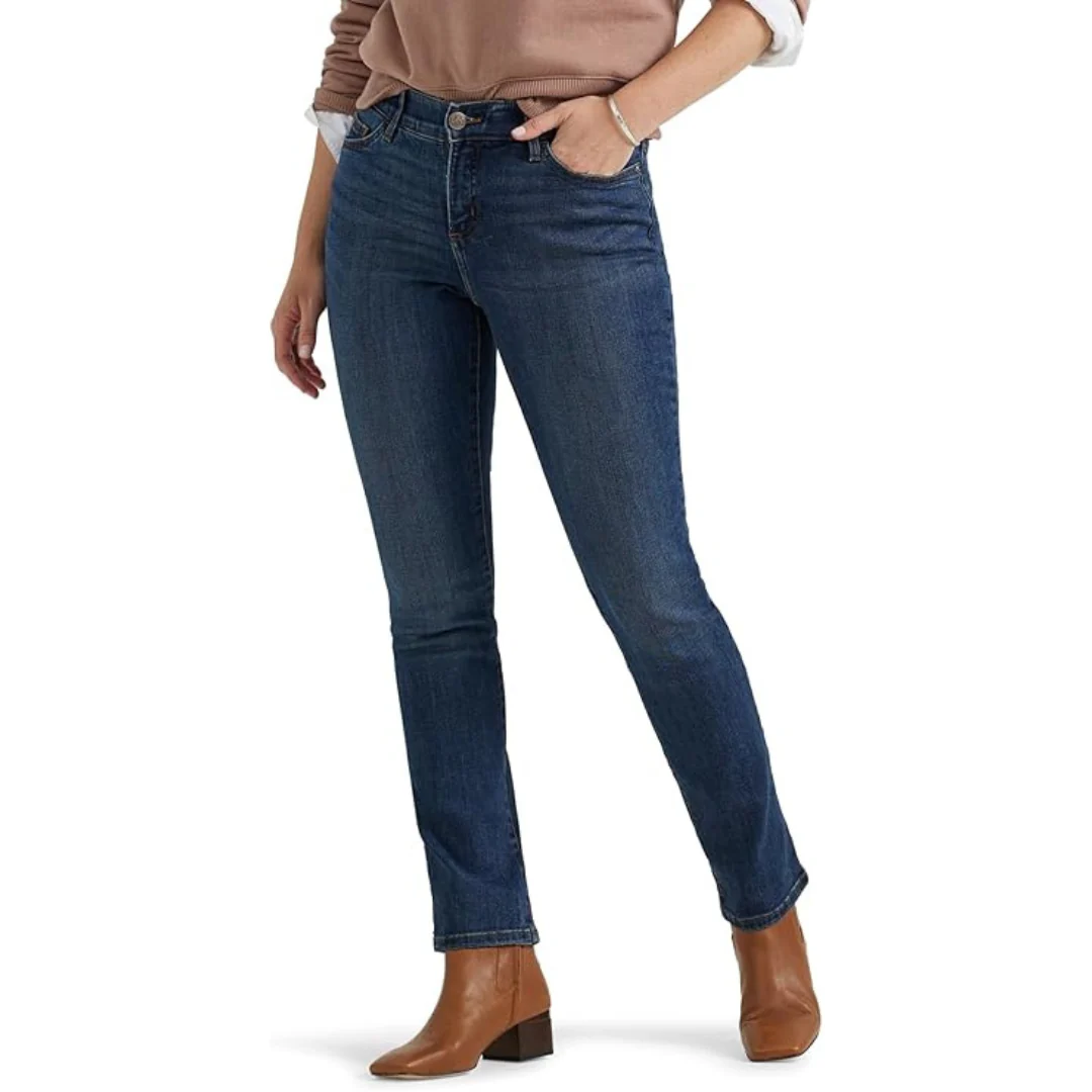 Lee Womens Ultra Lux Straight Leg Jeans