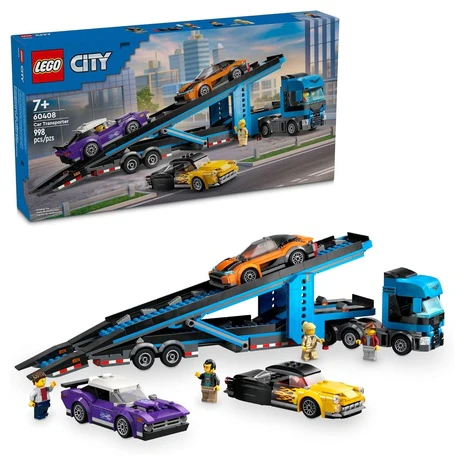 LEGO City Car Transporter Truck Building Set