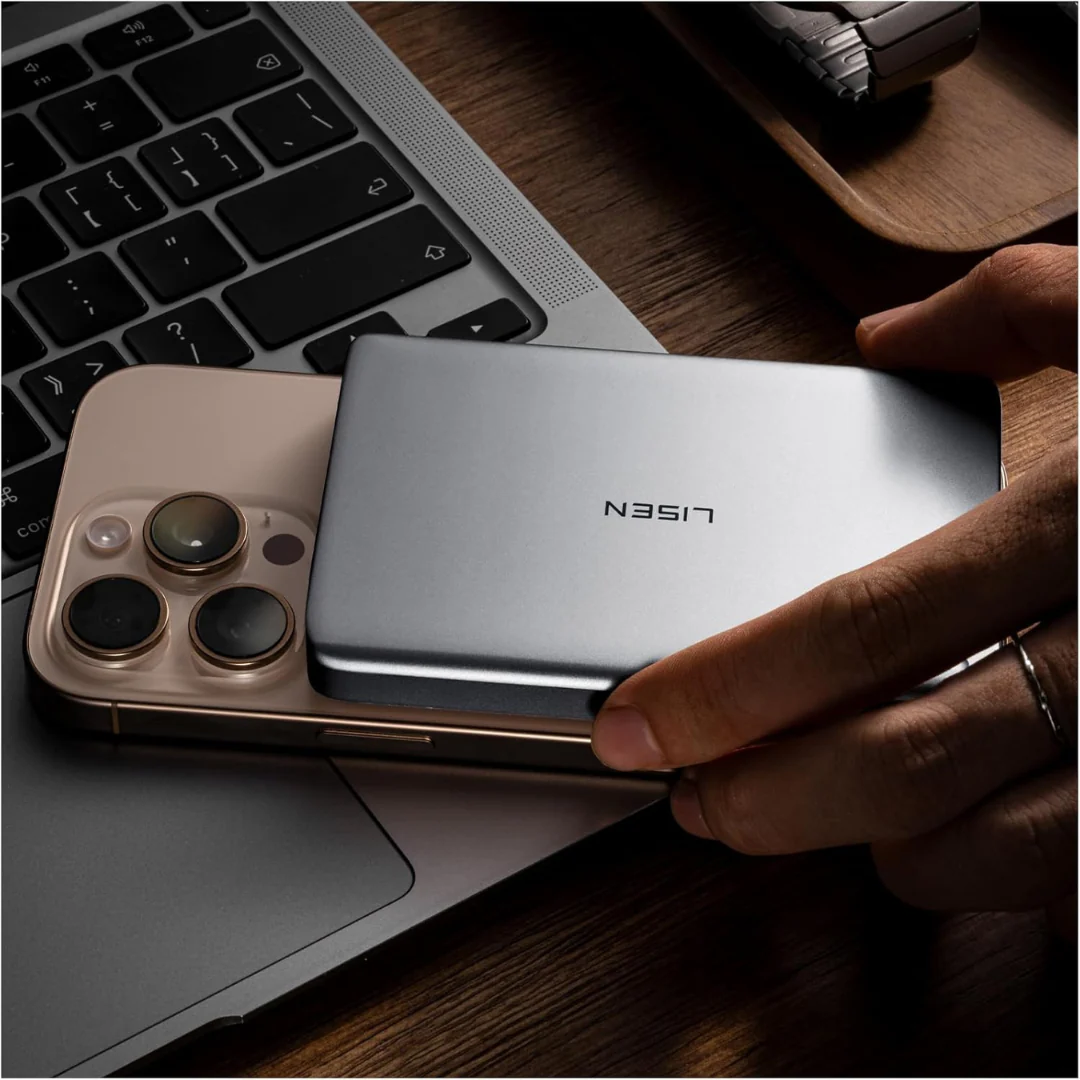 Lisen 0.3" Ultra Slim MagSafe 5000mAh Wireless Portable Power Bank