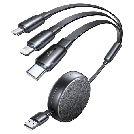 Lisen 3 in 1 Retractable Charging Cable