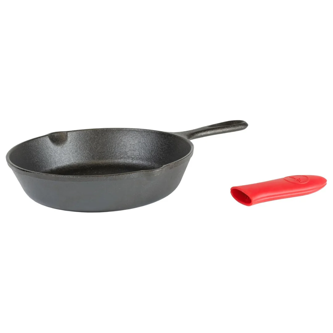 Lodge 8 Inch Cast Iron Skillet W/ Handle Holder