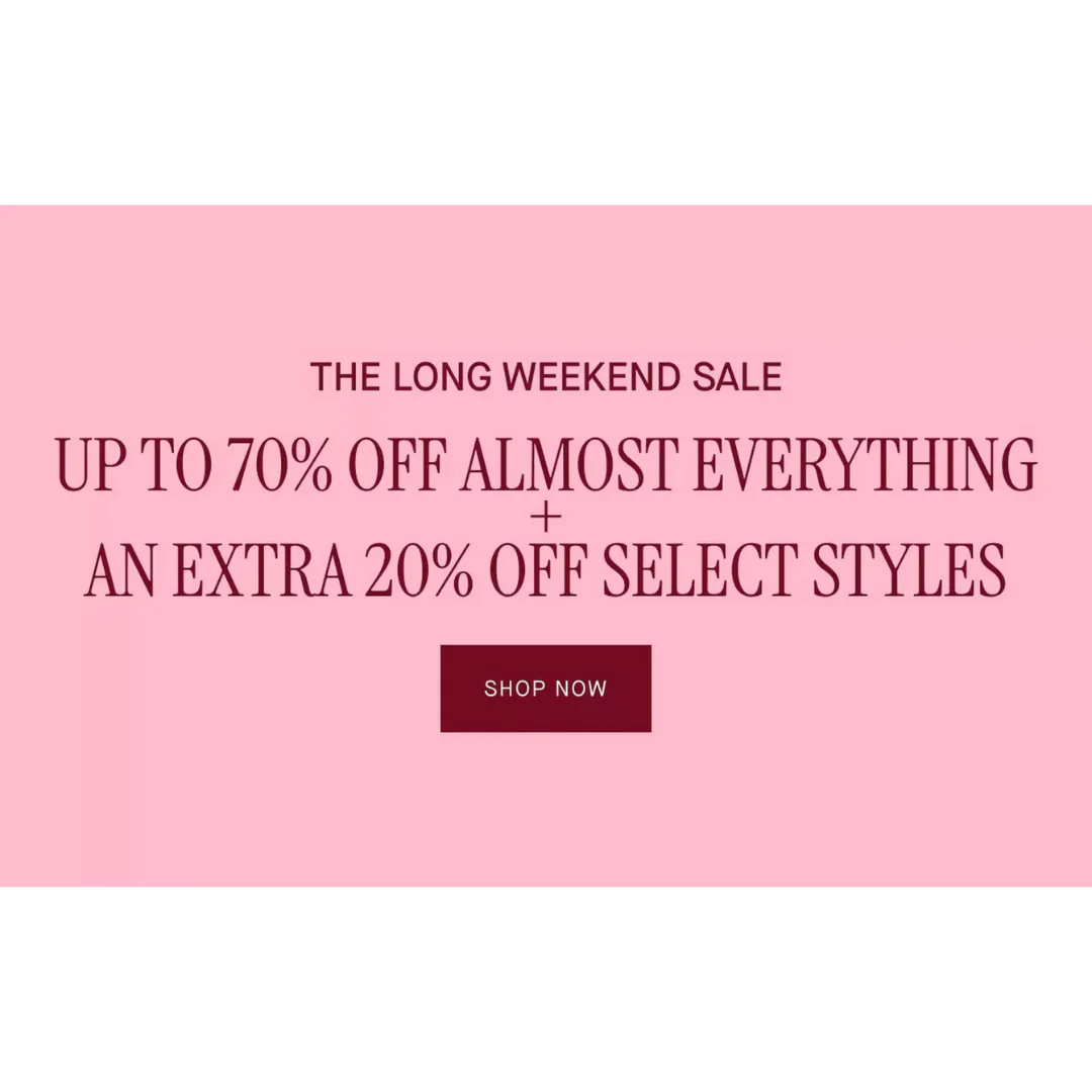 Long Weekend Sale: Up To 70% Off + Extra 20% Off At Kate Spade Outlet