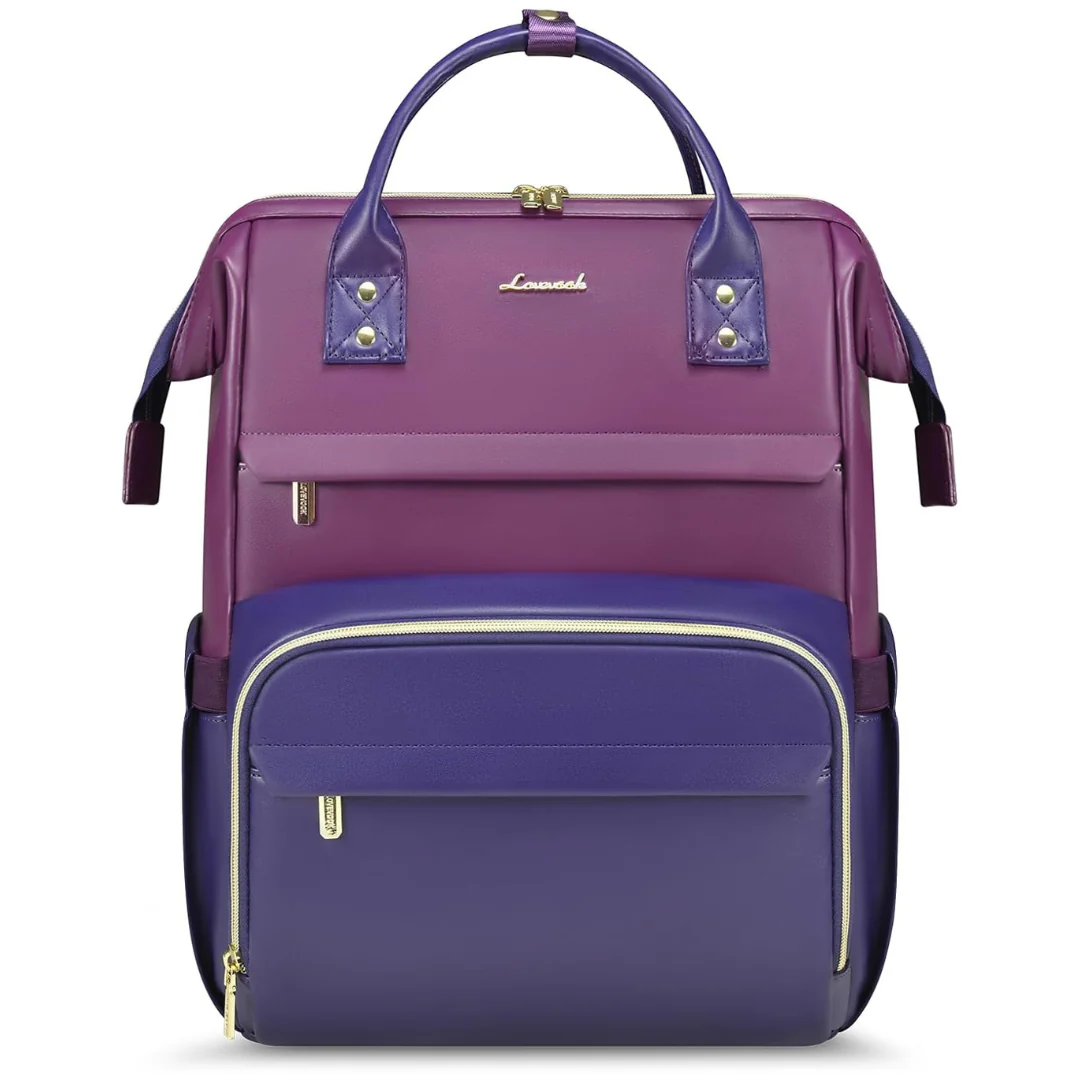 Lovevook 15.6" Leather Carry On Laptop Backpack