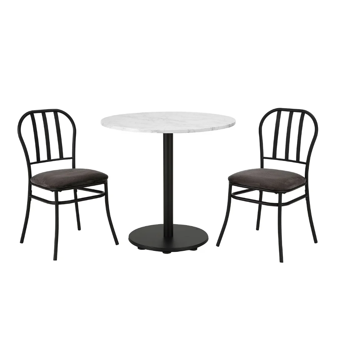 Mainstays 3-Piece Marble Table Top Indoor Dining Bistro Set