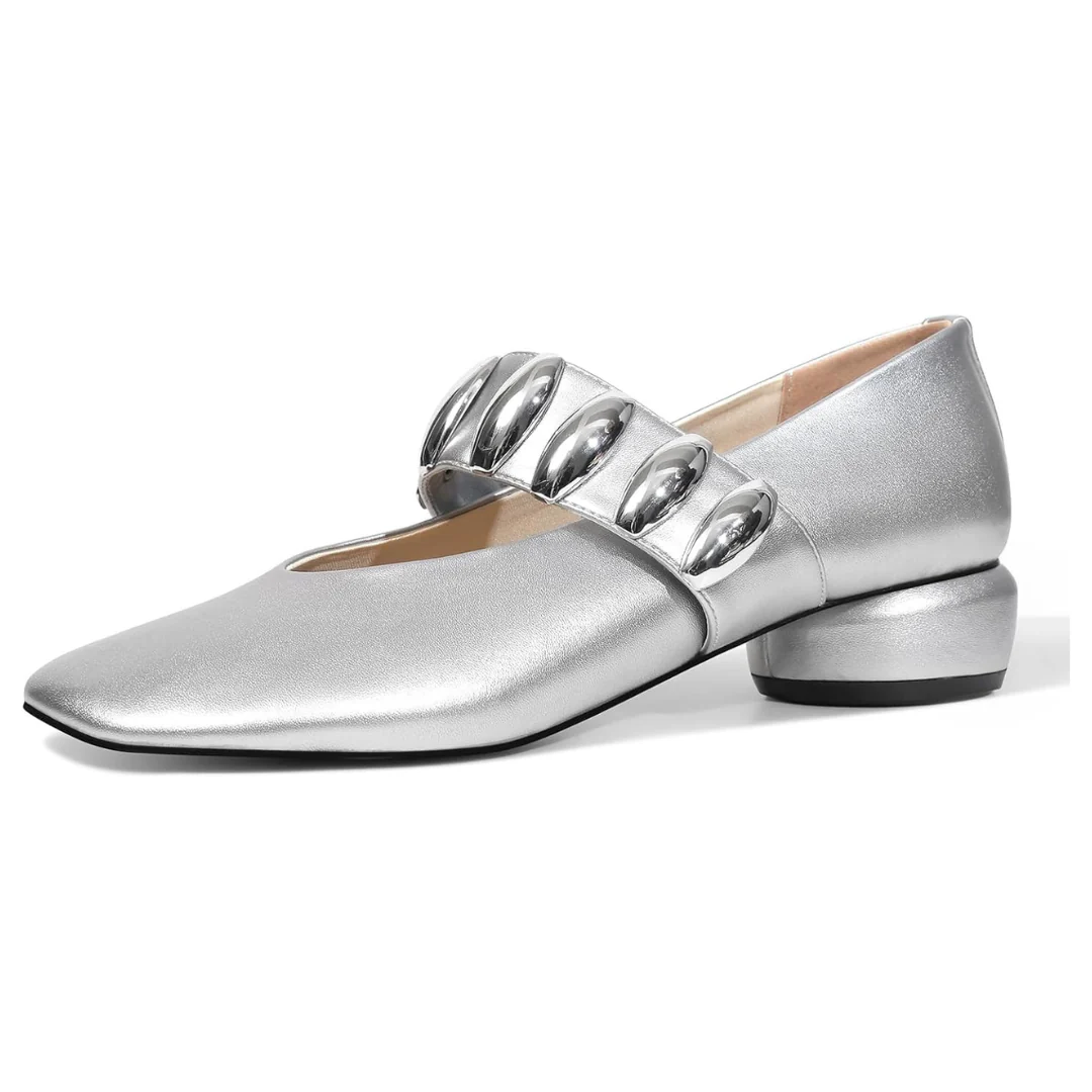 Mary Janes Women's Chunky Low Heels