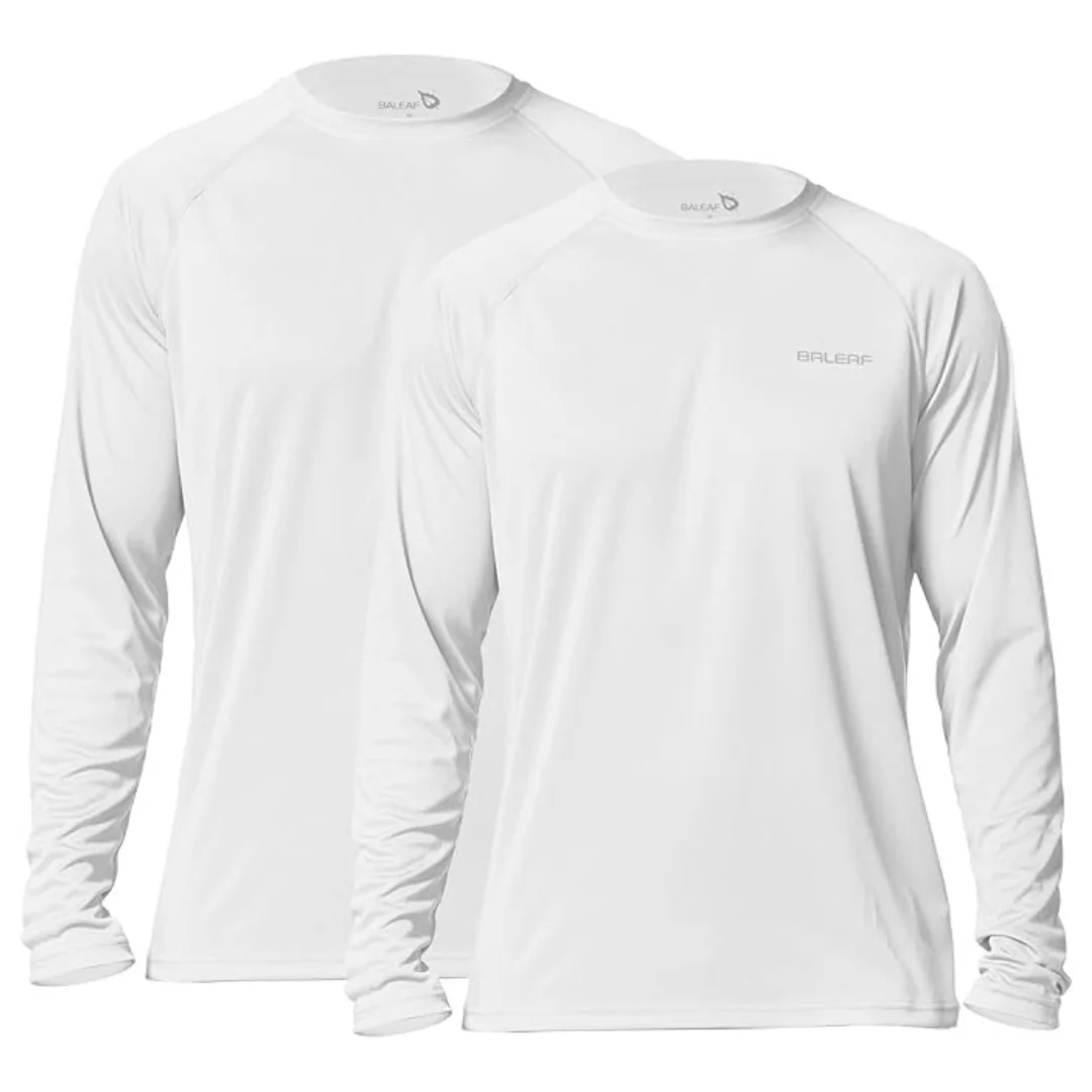 Men's 2-Pack Long Sleeve Rash Guard T-Shirts