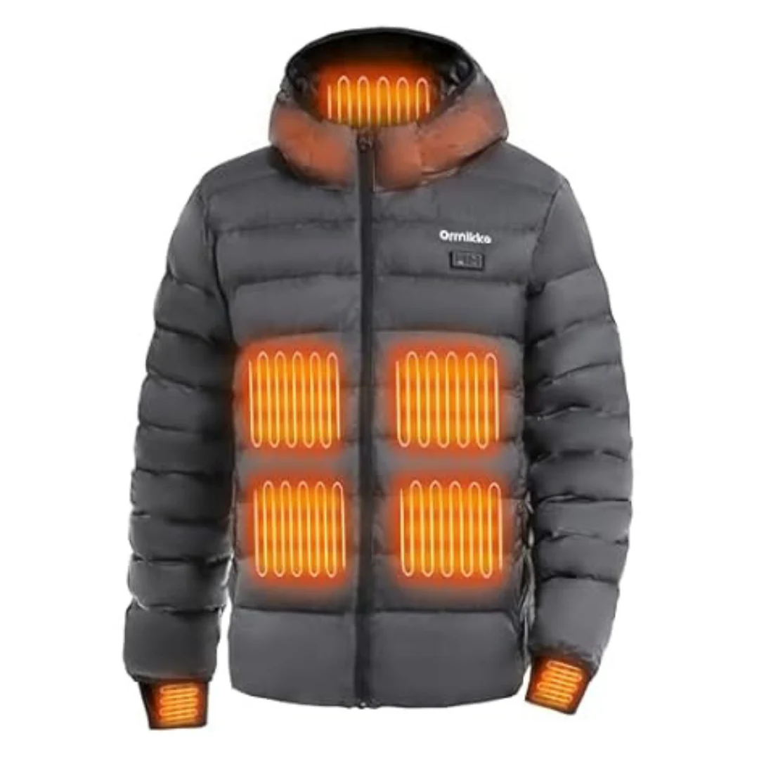 Men's Heated Jacket With Battery Pack 12V 20000mAh