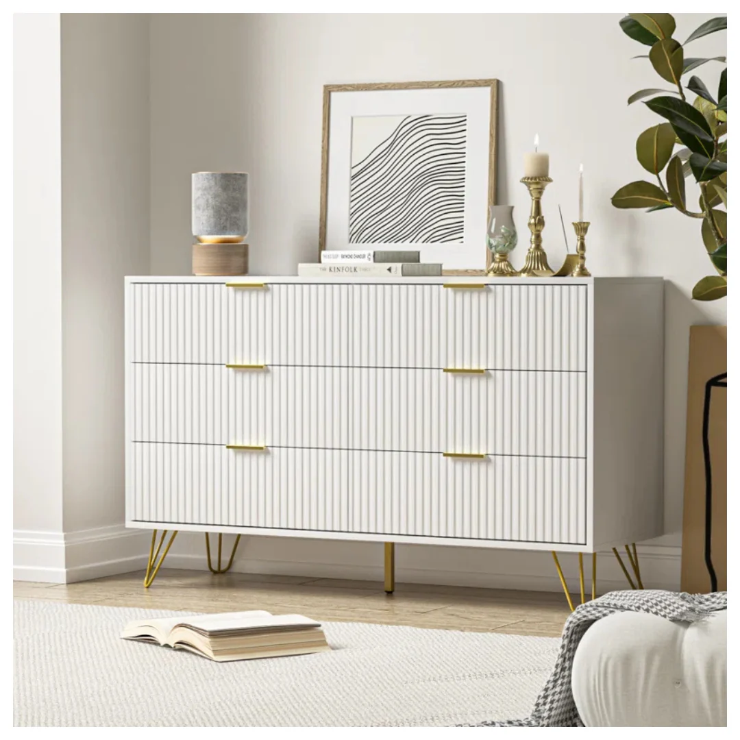 Mercer41 Sybrand 6 Drawer Dresser (29.5'' H X 47.2'' W X 15.7'' D)