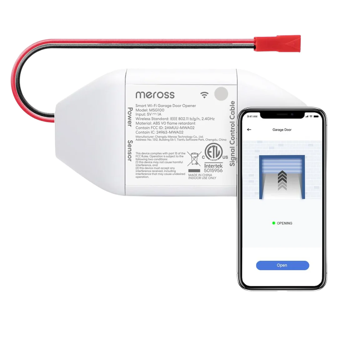 Meross Smart WiFi Garage Door Opener Remote W/ App Control