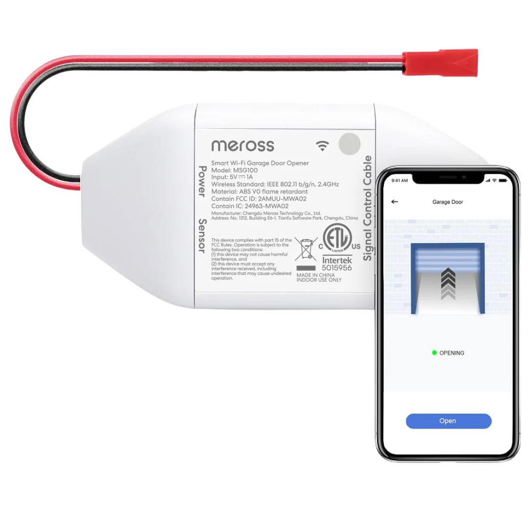 Meross Smart WiFi Garage Door Opener Remote W/ App Control