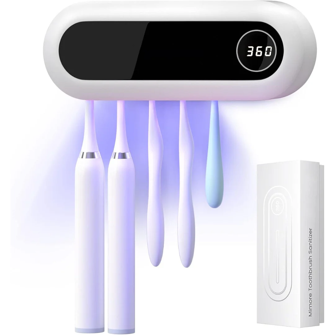 Mimore Toothbrush Holder W/ 5 Toothbrush Slots & Timer Function
