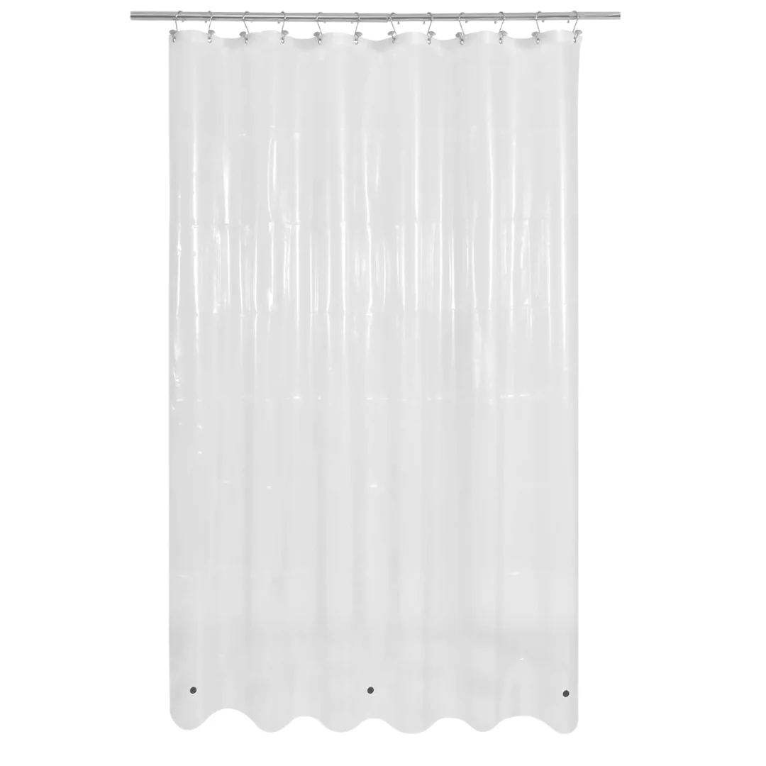 Mrs Awesome Clear Shower Curtain Liner W/3 Magnets